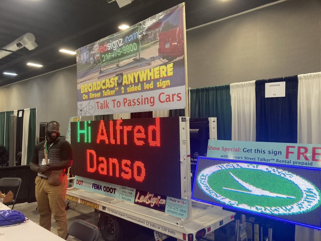 Your name in lights on a Street Talker™ LEDSIGNZ Broadcast Anywhere
